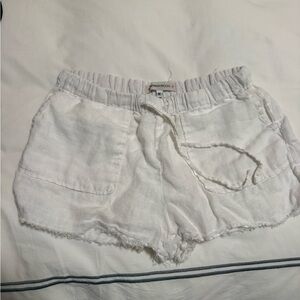 Bananamoon White High Waist Women Shorts